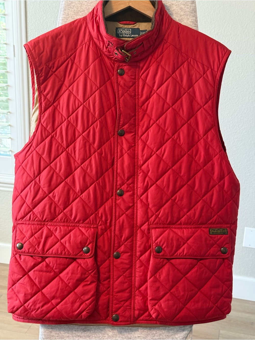 Polo Ralph Lauren Men's Red Quilted Vest